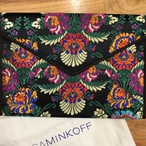 NWT Rebecca Minkoff Embroidered Envelope Clutch